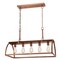 Westinghouse Chandelier 60W 5-Light Oak Lane Barnwood Beam Washed Copper Open Mtl Cage 6351600 - alternate 1